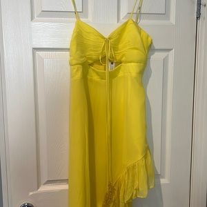 NWT anthropologie yellow dress